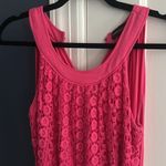 Dana Buchman  size 10 maxi Vibrant Pink dress halter side slits nwot rayon flowy Photo 3
