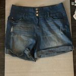 Ymi  Curvy Fit Blue Denim Short Plus Size 19/34 Costal Cowgirl Festival Y2K Retro Photo 2