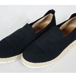 Adrienne Vittadini  Womens US 9M Niko Slip On Sneaker Black Espadrille Photo 2