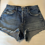 AGOLDE Dark Wash Jean Shorts Photo 0