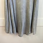 Freeloader  Gray Flowy Short Sleeve Blouse With Back Keyhole Photo 5