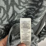 Chico's Weekends By  Cowl Neck Tunic Sweater Womens Small Gray Metallic Roses Luxe Photo 3