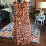 💐💐💐BOGOHO 💐💐💐Sheer Hooded Sleeveless Dress Orange Size M Photo 3