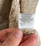 Roz & Ali Oatmeal Tan Chunky Knit Open Front Cardigan Sweater Photo 9