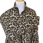 Vintage 90’s Silk Leopard/ Cheetah Lightweight Quilted Jacket Medium Tan Photo 2