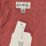 Wonderly  Short Sleeve Top Airflow U-Neck Woven Shirt Women’s S Small Coral Photo 5