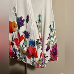 NWT Dolcezza White Mutilcolor Floral Button Down Jacket with pockets size XXL Photo 4