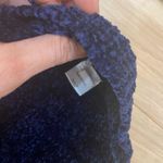 Elan  chenille Sweater Sz M Navy blue bell sleeves Photo 5