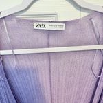 ZARA NWOT  Purple Italian Yard Wrap Dress Size Large M/L Photo 11