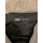 ZARA  Metallic Silver Shirred Cropped Length Tube Top, M Photo 2