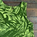 Island Beach Tropical Green Leaf Beach Shift Dress Photo 7