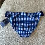 Lauren James Women's M Blue And White Gingham Check Hipster Bikini Bottom New Photo 8