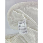 Reformation  White Long Sleeve Ribbed Knit Top Casual Basic‎ Blouse Shirt XL Photo 4