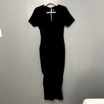 Lulus NWOT  Sensible Sensation Black Tie-Front Short Sleeve Jumpsuit XS Photo 2