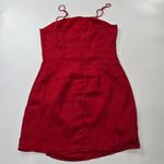 superdown  Syrus Slit Mini Dress in Cherry Small Photo 10