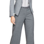 White House | Black Market  Nell Gray Cropped Career Work Style Pant Size 4 EUC Photo 0