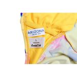 Arizona Jeans Arizona Jean Yellow Pink Cried Ruffle Tankini Floral 2pc Swimsuit LARGE Poolcore Photo 8