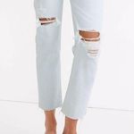 Madewell Momjean Harman Wash Raw Hem Women's Jeans 27p Photo 0