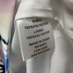 Joy Joy  Pleated Puff Sleeve Dress Sumpy Summer Paisley Size L Blue Pink White Photo 7