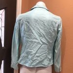 Moschino  Aeffe light blue full zip silk jacket Photo 5
