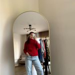 Brave Soul  Red Women's Cowl Neck Sweater Photo 1