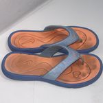 Nike  2007 Multicolor Comfort Footbed Logo Casual Athletic Flip Flops Size 6Y Photo 3