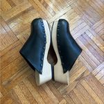 COS Napa Leather Clogs with Sustainab Wooden Sole with Tonal Studs Black Size 8 Photo 6