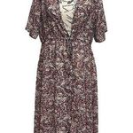 Liberty Love  Vtg Y2k Kimono Blouse Sheer Cottegecore Boho Peasent L Coastal Photo 0