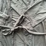 Victoria's Secret  Womens Medium Large Black Lace Trim Robe Belted Loungewear Photo 2