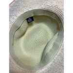 D&Y  David & Young Straw Floppy Hat Underside has peach lace Wide Brim Photo 4