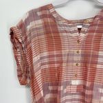 Ulla Johnson Theo Pink Plaid Tie Waist Dress Short Sleeve Size 6 Photo 2