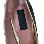 Derek Lam Women's Gold Silver Grey Metallic Peep Toe Heels Pumps size 7 Italy Photo 4