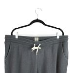 Gap Sweats Black Rib Knit Tapered High Waist Drawstring Trousers Jogger Pants XL Photo 2