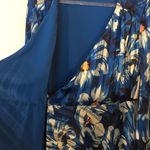 Isaac Mizrahi  Floral Blue Brush Wrap Dress​ Photo 7