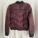 MPG Sport MPG Cropped Maroon Bomber Jacket. Size Small Photo 5