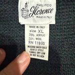 Vintage Maglificio Florence Wool Plaid Green Purple Grandpa Cardigan XL Photo 1