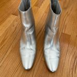 J.Crew Piper Silver Cowboy Boots/Ankle Boots (Leather) Photo 3