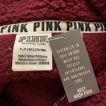 Victoria's Secret Victoria Secret PINK Maroon Sherpa Pullover Photo 10