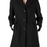 Vince Camuto Elegant Black Trench Coat Photo 0