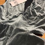 ZARA NWT  Velvet Light Green Cut Out Buckle Dress Size Small Photo 6