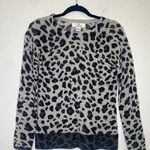 Magaschoni M Cashmere Longsleeve Lightweight Animal Print Sweater Sz Small Photo 0
