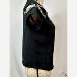 Maje  Lisea Cold-Shoulder Crepe Top 100% Viscose Black S Photo 8