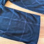 LuLaRoe  Black Plaid Wide Leg Pants Women's Size L Cozy‎ Stretch Pull-On Trousers Photo 3