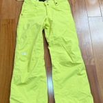 The North Face  Women's Freedom Hyvent Insulated Ski Pants in neon yellow size XS Photo 0