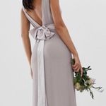 ASOS GRAY PURPLE BRIDESMAIDS DRESS Photo 1
