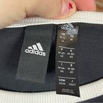 Adidas  Woman’s White and Black Casual Basic Tee Size Medium Photo 2