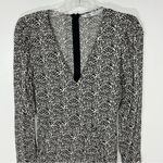 ZARA  Black And White Printed MIDI Dress XS Photo 4