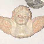 Russ Vintage Charming Angelic Brooch Shoulder Pin Tan Photo 1