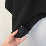 Reformation  Black Ribbed Scoop Neck Tank Bodysuit Photo 3