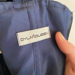 HIGH neck halter navy blue shimmer a line ballet cocktail dress Size 0 Photo 3